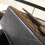 Chanel Grained & Gold-Tone Metal Black 0111221 25cm - 5