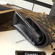 Chanel Grained & Gold-Tone Metal Black 0111221 25cm - 6