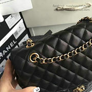 Chanel Quilted Lambskin Backpack Black Gold Hardware medium 28cm - 5