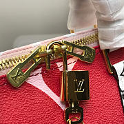 Louis Vuitton Speedy Handbag Red Color Matching 30cm - 2