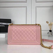 Chanel Quilted Caviar Medium Boy Bag Pink 25cm - 5