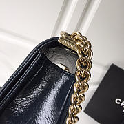 Chanel Wrinkled Flap Calfskin Black Gold Hardware 25cm - 2