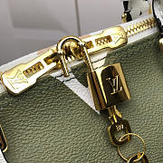 LOUIS VUITTON Speedy Handbag Green 30cm - 5