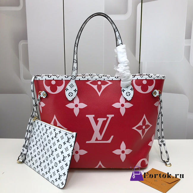 LOUIS VUITTON NEVERFULL MM RED 31cm  - 1