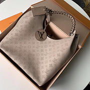 Louis Vuttion Full Leather Handbag M53188 Apricot 34cm - 3