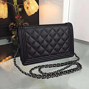 Chanel Woc Black Caviar Leather In Gold & Silver Hardware 19cm  - 3