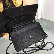 Chanel Woc Black Caviar Leather In Gold & Silver Hardware 19cm  - 5