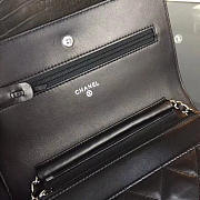 CHANEL WOC SHOULDER BAG Lambskin Gold&Silver Hardware 19cm - 2