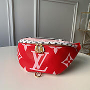 LOUIS VUITTON BUMBAG Pocket M44611 Red Powder 27cm - 1