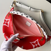 LOUIS VUITTON BUMBAG Pocket M44611 Red Powder 27cm - 2