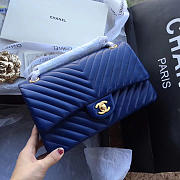 Chanel Classic Handbag Navy 25cm - 1