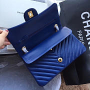 Chanel Classic Handbag Navy 25cm - 3