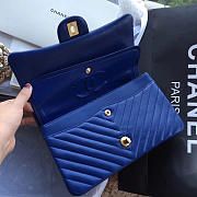 Chanel Classic Handbag Navy 25cm - 5