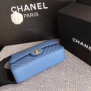 Chanel Classic Handbag Dusty Blue 25cm - 2