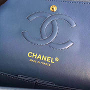 Chanel Classic Handbag Dusty Blue 25cm - 4