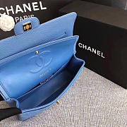 Chanel Classic Handbag Dusty Blue 25cm - 3