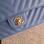 Chanel Classic Handbag Dusty Blue 25cm - 6