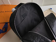 LOUIS VUITTON Cowhide Backpack N40094 Black 30cm - 6