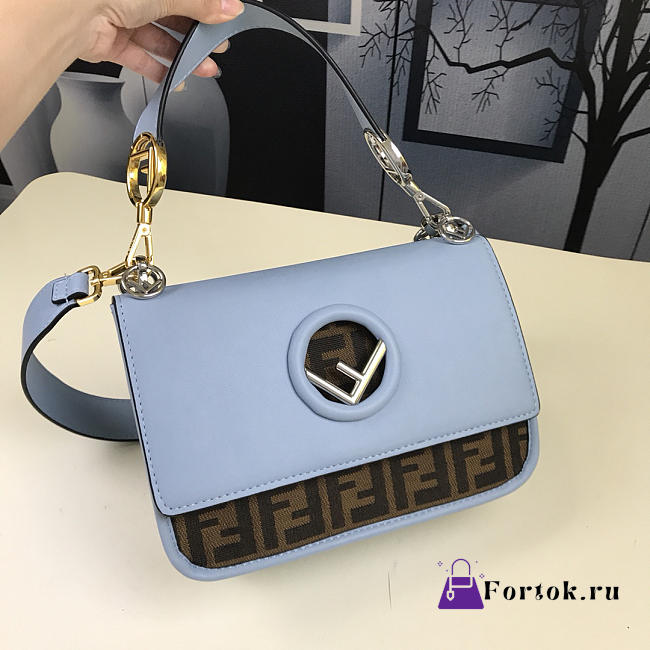 Fendi Shoulder Bag Blue 25cm - 1