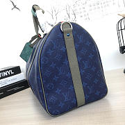 LOUIS VUITTON KEEPALL 45 Travel Bag Blue 45cm - 2