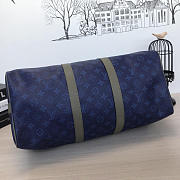 LOUIS VUITTON KEEPALL 45 Travel Bag Blue 45cm - 3