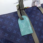 LOUIS VUITTON KEEPALL 45 Travel Bag Blue 45cm - 5