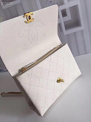 Chanel Ladies Handbag White 25cm - 3