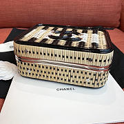 Chanel New Rattan Cowhide Makeup Bag - 5