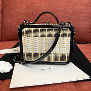 Chanel New Rattan Cowhide Makeup Bag - 2