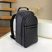 LOUIS VUITTON Grey Lattice Men's Backpack - 6