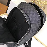 LOUIS VUITTON Grey Lattice Men's Backpack - 3