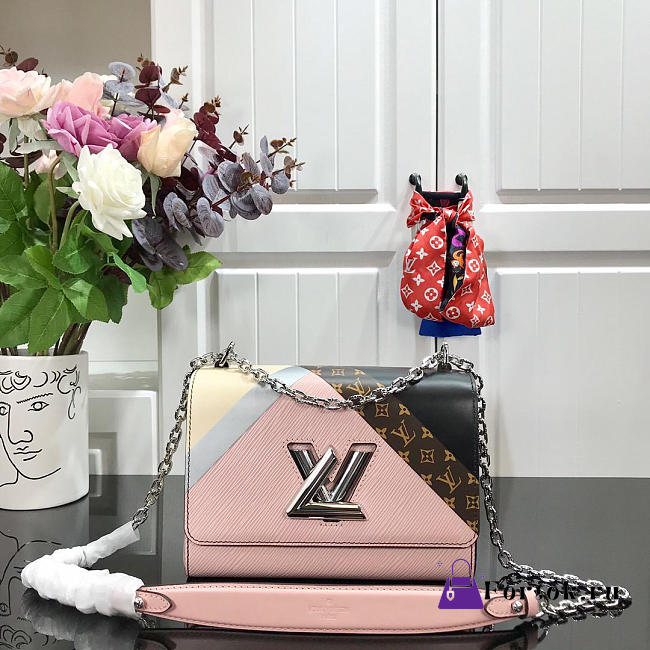 LOUIS VUITTON Twist Handbag Pink 23cm - 1
