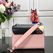 LOUIS VUITTON Twist Handbag Pink 23cm - 6