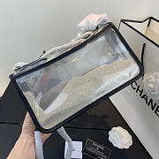 Chanel Transparent Pearl Sand Bag Black 25cm - 5