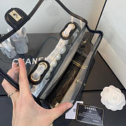Chanel Transparent Pearl Sand Bag Black 25cm - 3
