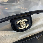 Chanel Transparent Pearl Sand Bag Black 25cm - 2