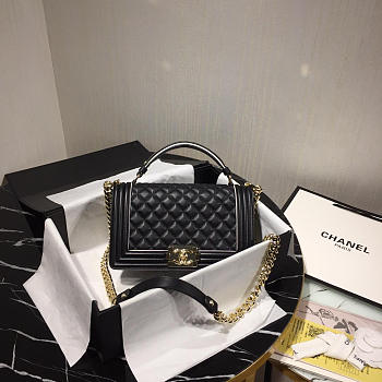 Chanel Leboy Handbag Skewed satchel Calf skin ( Hết Hàng)