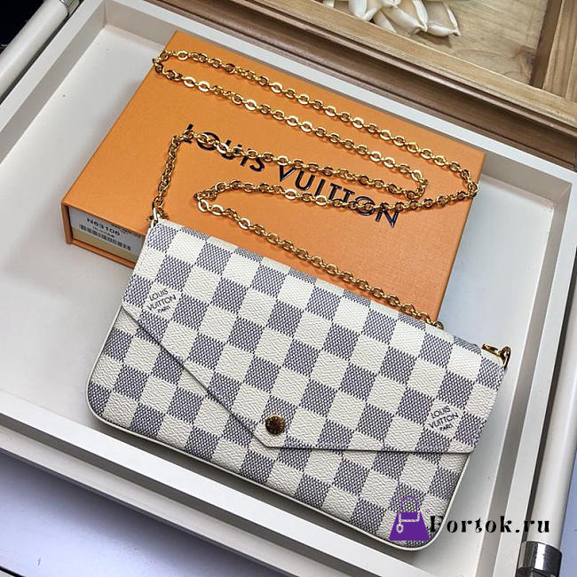 LOUIS VUITTON FÉLICIE POCHETTE Wallet N63106 21cm - 1