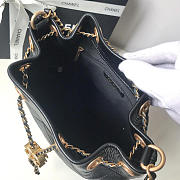 Chanel BACKPACK Black Bucket Bag 26cm - 6