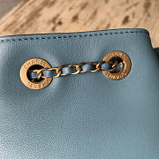 Chanel Pull Rope Bucket Bag Blue 22cm - 3
