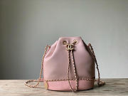 Chanel Pull Rope Bucket Bag Pink 22cm - 1