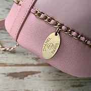 Chanel Pull Rope Bucket Bag Pink 22cm - 5