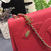 Chanel New Sheepskin Small Square Bag Red - 5