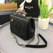 Chanel New Sheepskin Small Square Bag Black - 5