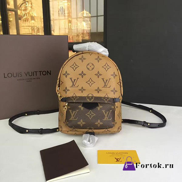 Louis Vuitton Palm Springs Backpack Mini Monogram Reverse Canvas 22cm  - 1
