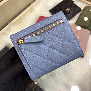 Chanel Purse Clutch Caviar Gold Buckle Blue and Pink - 2