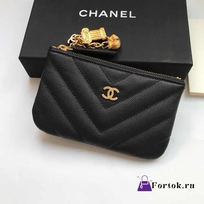 Chanel New Series Wallet Black 82365 9.5cm - 1