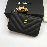 Chanel New Series Wallet Black 82365 9.5cm - 1