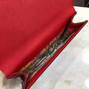 GUCCI Bamboo Handle Insect Printing Red - 3