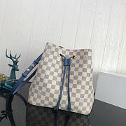 LOUIS VUITTON Monogram Canvas Calfskin Bag Blue 26cm  - 3